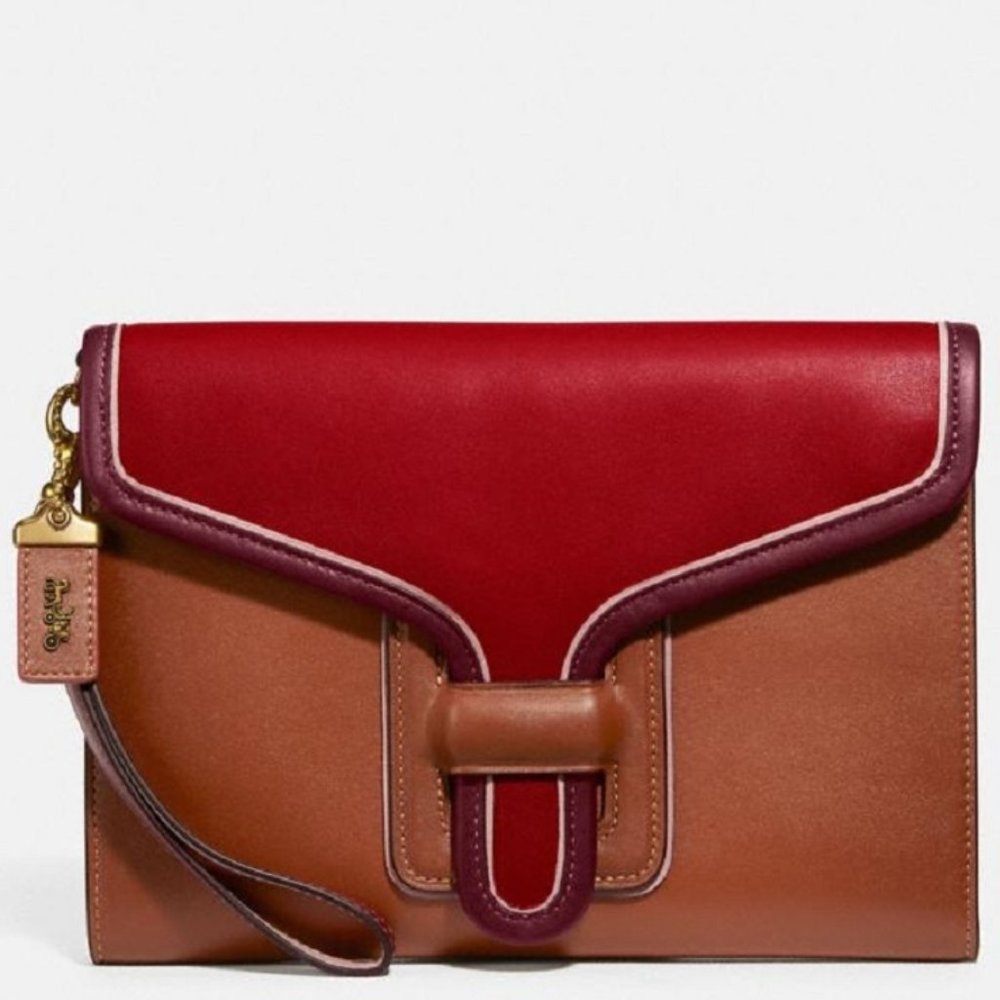 $169 *NEW* COACH Wristlet Slip Tab Closure - Picture 1 of 8